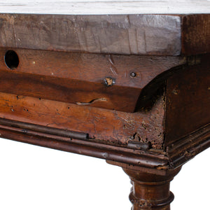 Continental Baroque Walnut Side Table, 17th Century