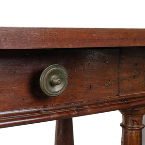 Continental Baroque Walnut Side Table, 17th Century