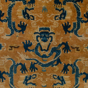 Chinese Ningxia Chair Seat Rug, c.1830