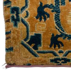 Chinese Ningxia Chair Seat Rug, c.1830