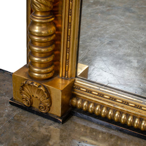 Federal Gilt Overmantel Mirror