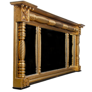 Federal Gilt Overmantel Mirror