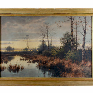 1896 Antique Ernest Stanton Landscape Painting