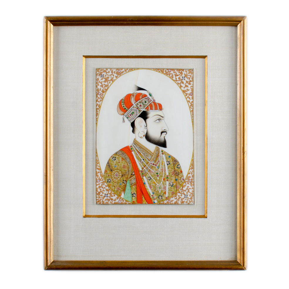 Mughal Miniature Portraits - a Pair