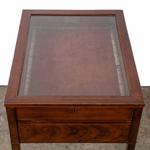 George III Mahogany Vitrine Table