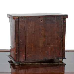 Scottish Miniature Burl Wood Chest of Drawers, 1863