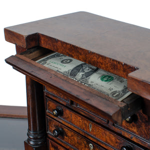 Scottish Miniature Burl Wood Chest of Drawers, 1863