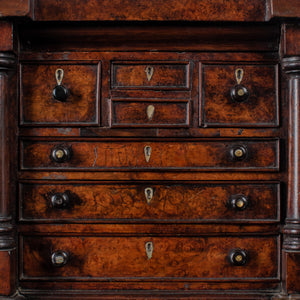 Scottish Miniature Burl Wood Chest of Drawers, 1863