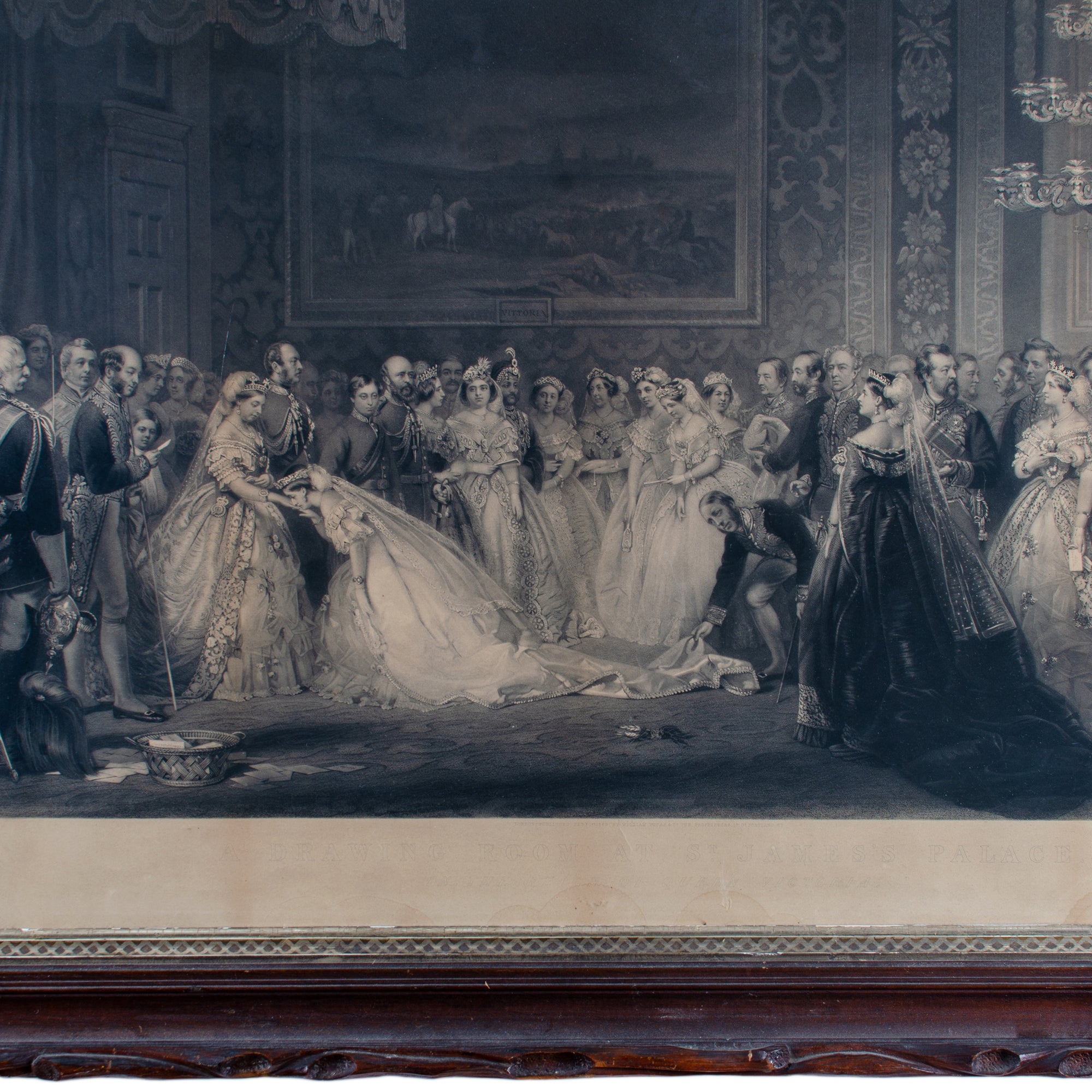 Queen Victoria Drawing Room at St. James's Palace Engraving Print