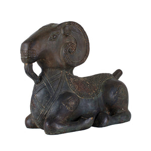 Chinese Archaic Style Bronze Ram