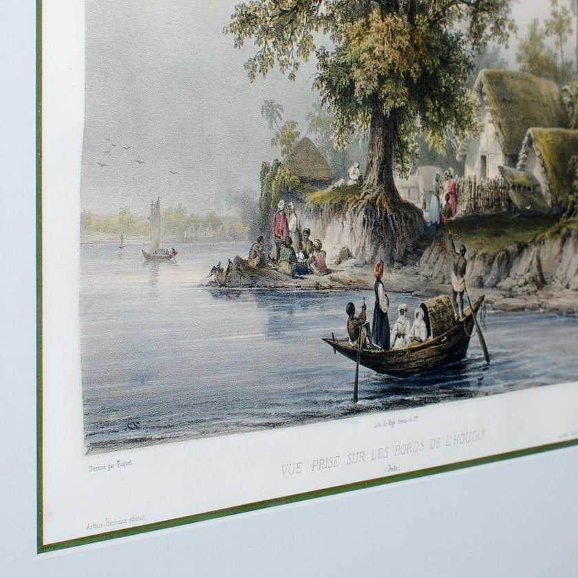Hooghly River Print by Auguste-Nicolas Vaillant
