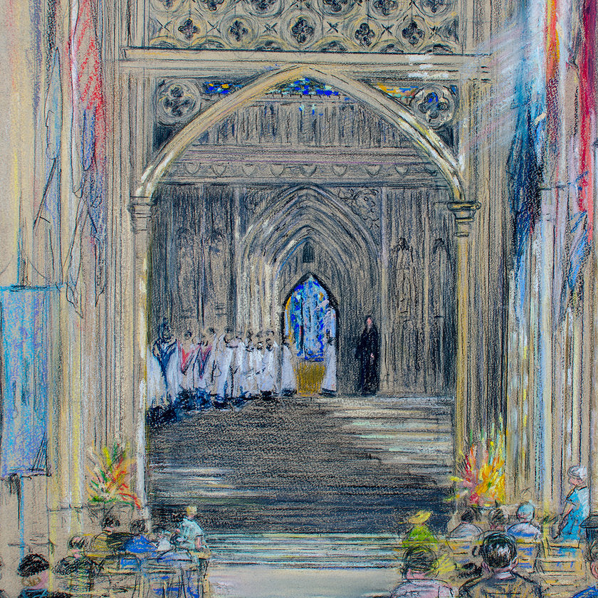 The Nave, Canterbury Cathedral by Kathleen Persse