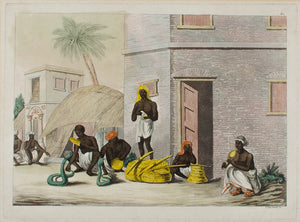 1824 Giulio Ferrario Snake Charmers of India Print
