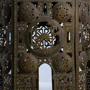 Moroccan Pierced Brass Side Tables