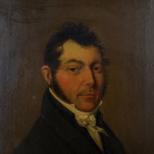 Gentleman Portrait Painting, British School, 19th Century