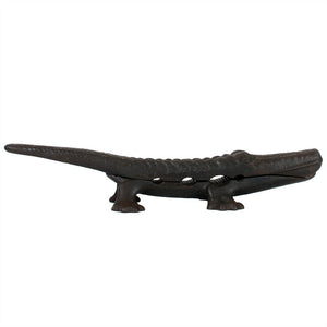 19th C. Apothecary Pharmacy Cast Iron Alligator Cork Press