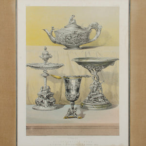 Silversmith’s Work & Group of Silver Vases, Antique Prints - A Pair