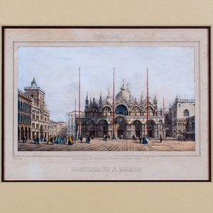 Basilica di San Marco Antique Engraving - Marco Moro