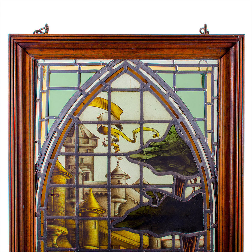 19th c. English Stained Glass Window - The Beheading of St. John