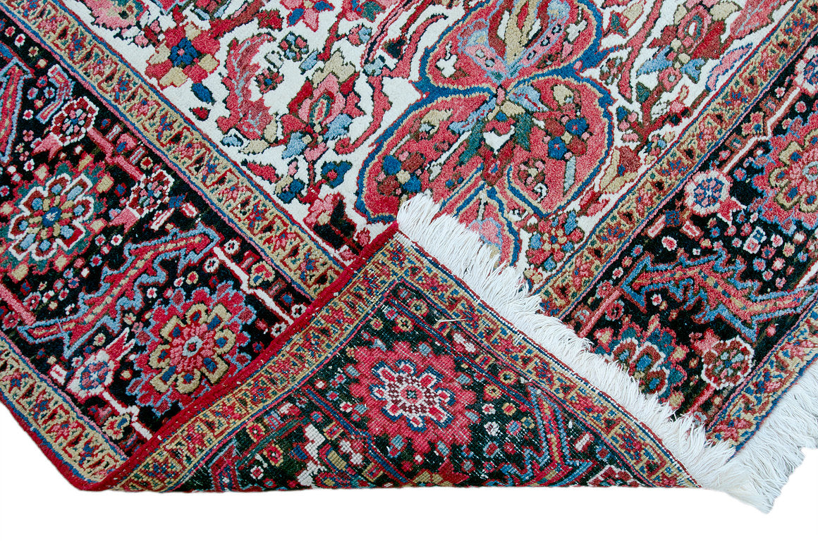 Antique Persian Heriz Rug - 9' 11" by 13' 1"