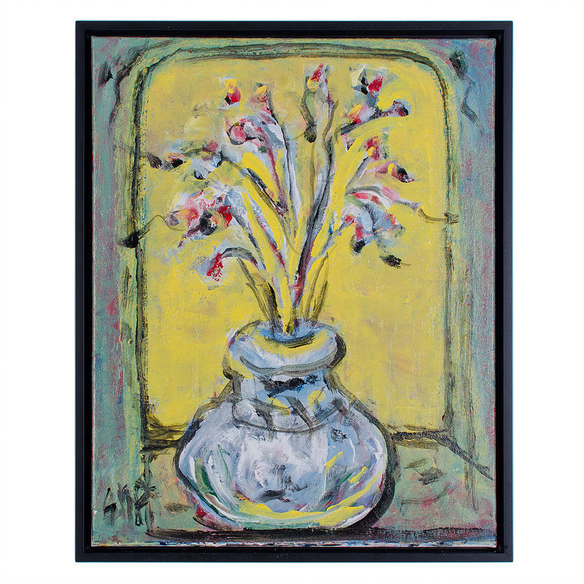 Suzanne McCullough Plowden “Irises 2”, Oil on Canvas