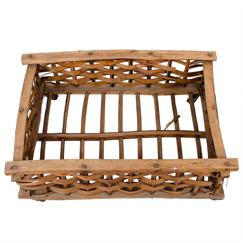 Antique Storage Basket on Casters