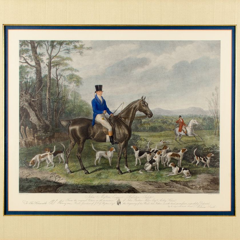 John Mytton Esquire, Fox Hunting Engraving, 1847