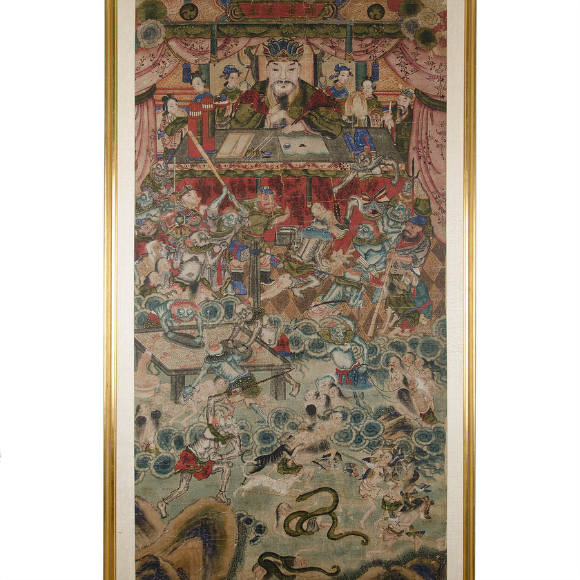 19th c. Chinese Hell Scroll - Ninth Hell