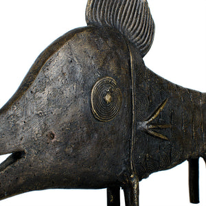 Benin Bronze Fish Sculpture
