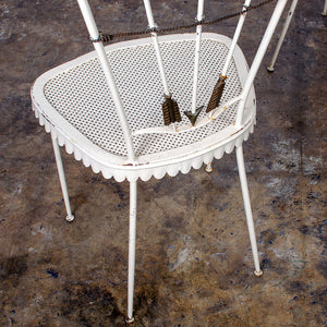 Wrought Iron Arrow Chairs by Tomaso Buzzi, Italian, Circa 1940