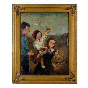 Philadelphia Folk Art Shoreline Family Portrait
