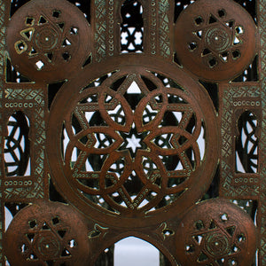 Moroccan Pierced Brass Side Tables