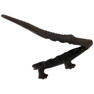 19th C. Apothecary Pharmacy Cast Iron Alligator Cork Press