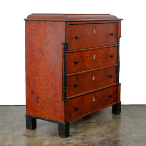 Grain-Painted Biedermeier Style Chest of Drawers c.1840