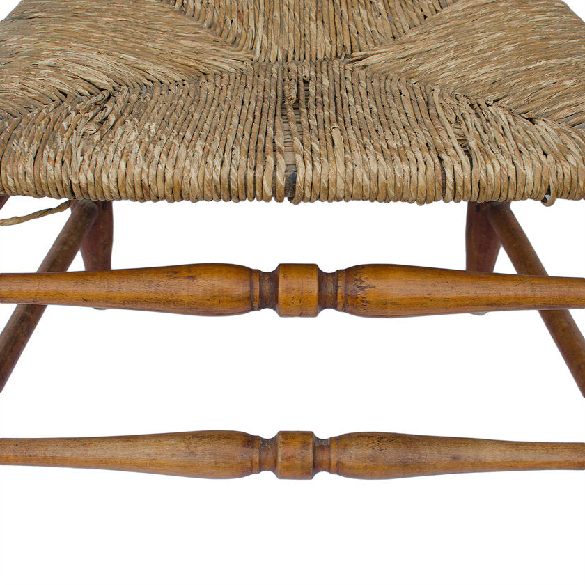 19th Century American Maple Ladder-Back Armchair