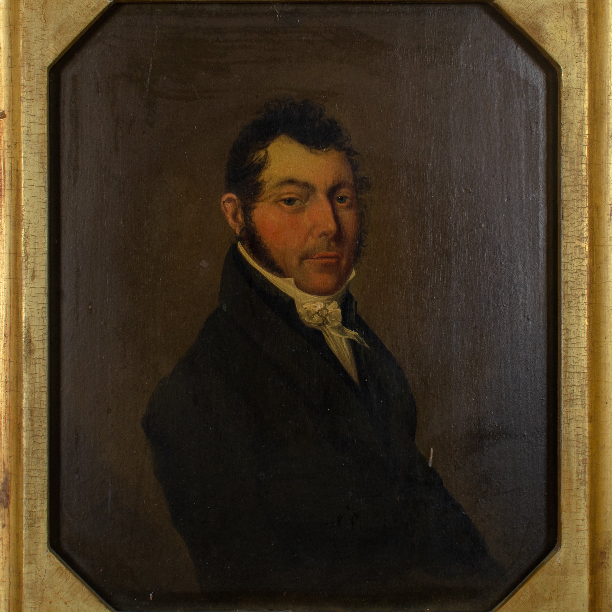 Gentleman Portrait Painting, British School, 19th Century