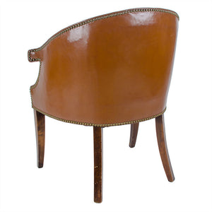 Leather Library Tub Chair