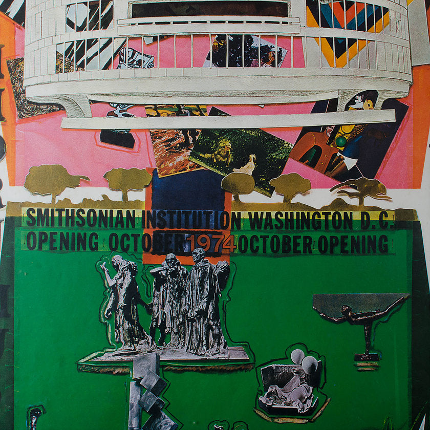 Larry Rivers Hirshhorn Museum Sculpture Garden, Opening Poster, 1974
