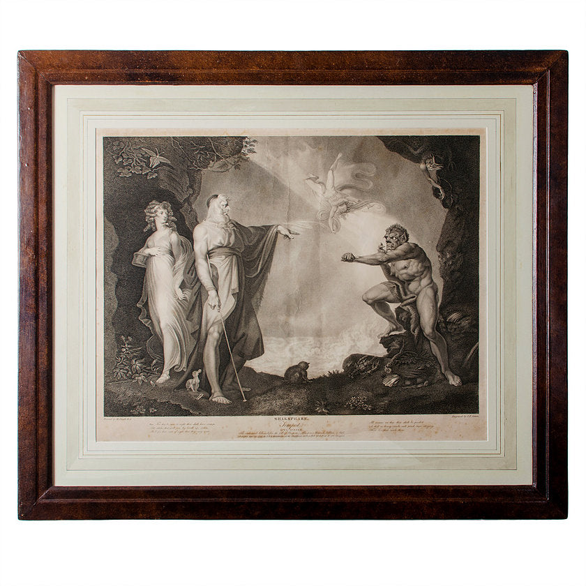 Boydell’s Shakespeare Gallery, "The Tempest” Engraving 1797