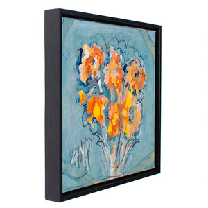 Suzanne McCullough Plowden “Orange Flowers”, Oil on Canvas