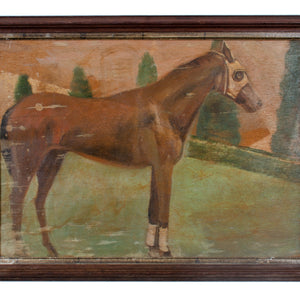 Race Horse Painting on Board