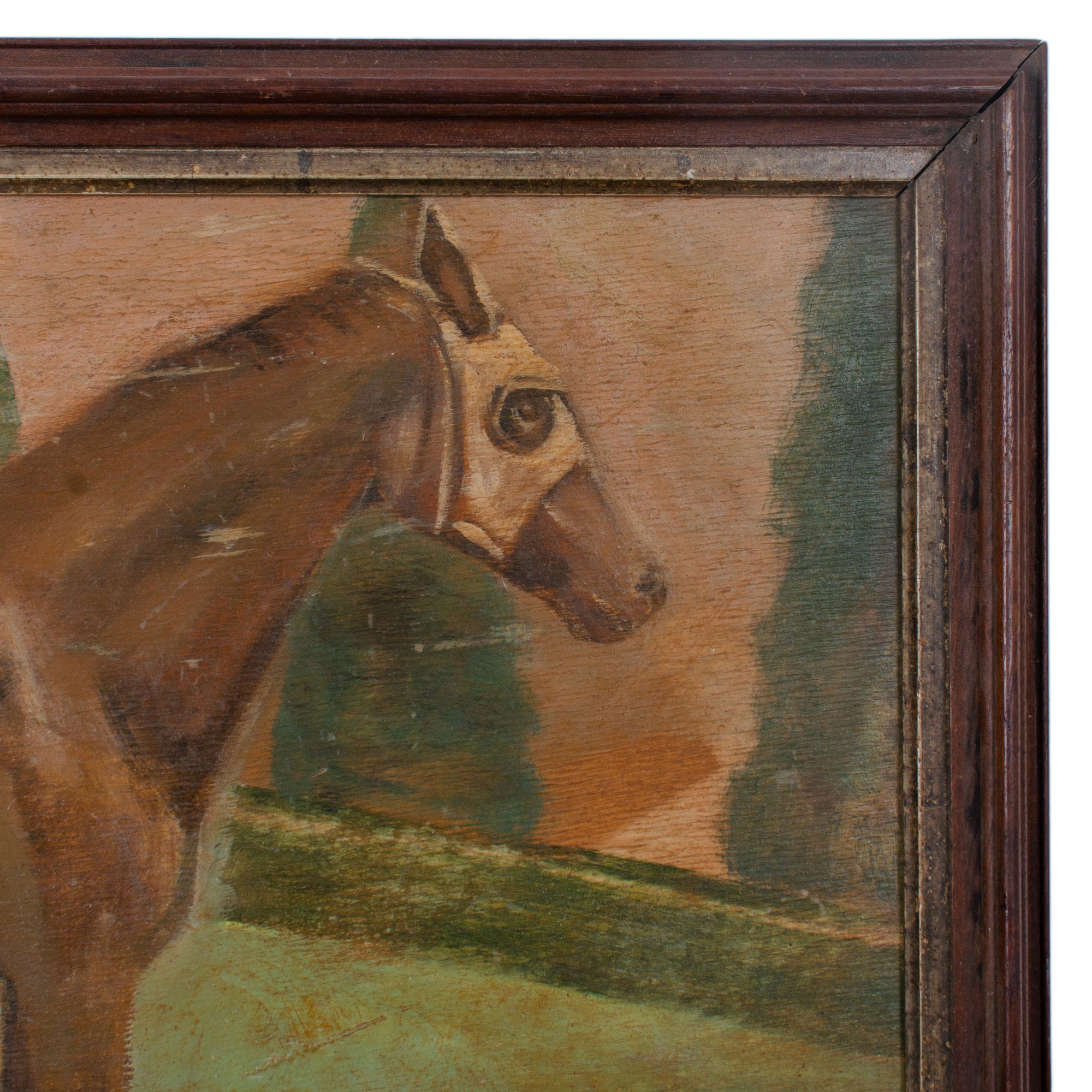 Race Horse Painting on Board