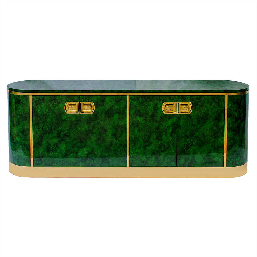 Mastercraft Malachite Lacquer Credenza