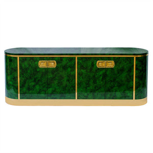 Mastercraft Malachite Lacquer Credenza
