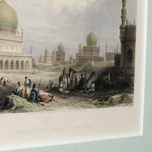 1844 Tombs of the Kings Golconda Engraving