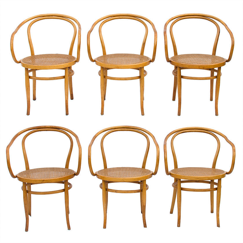 Thonet Model 209 Bentwood Chairs - set of 6