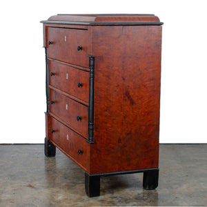 Grain-Painted Biedermeier Style Chest of Drawers c.1840