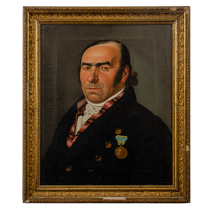 Biedermeier Portrait of a Gentleman by Gustav Albrecht Traeger