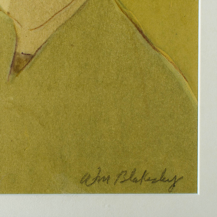 William Blakesley Watercolor Portrait