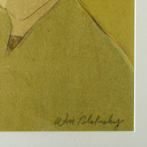 William Blakesley Watercolor Portrait